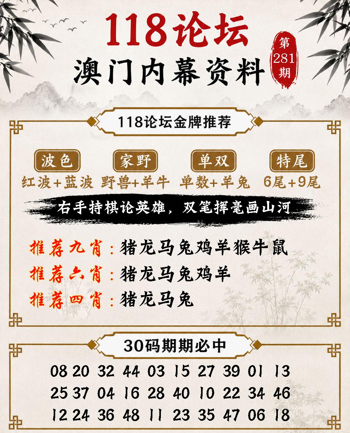 澳门内幕参考图