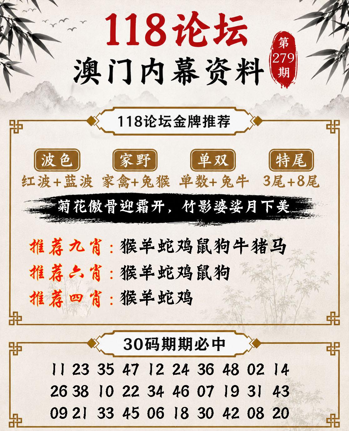 澳门内幕参考图