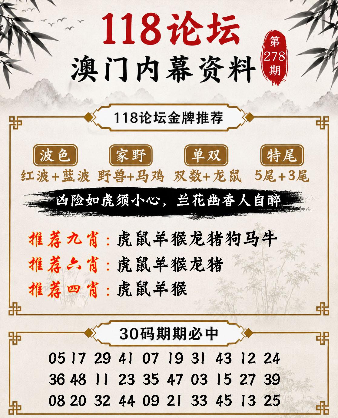 澳门内幕参考图